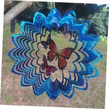 Wind Spinner Outdoor Garden, Hanging Metal Butterfly Wind Chime 10"  Wind