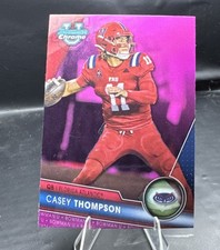 2023 Bowman Chrome University Pink Refractor Casey Thompson #185 