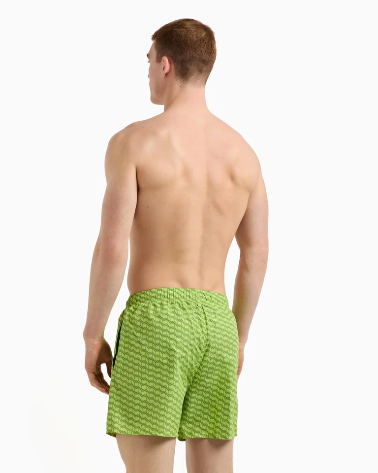 Baúl de baño de 4" con patrón estampado estándar para hombre, ponche de lima/guacamole, grande Foto 4 de 4