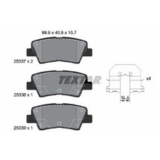 Satz Bremsbeläge Bremsklötze hinten für KIA Optima FSGDS6B JF PRO JD | 239093