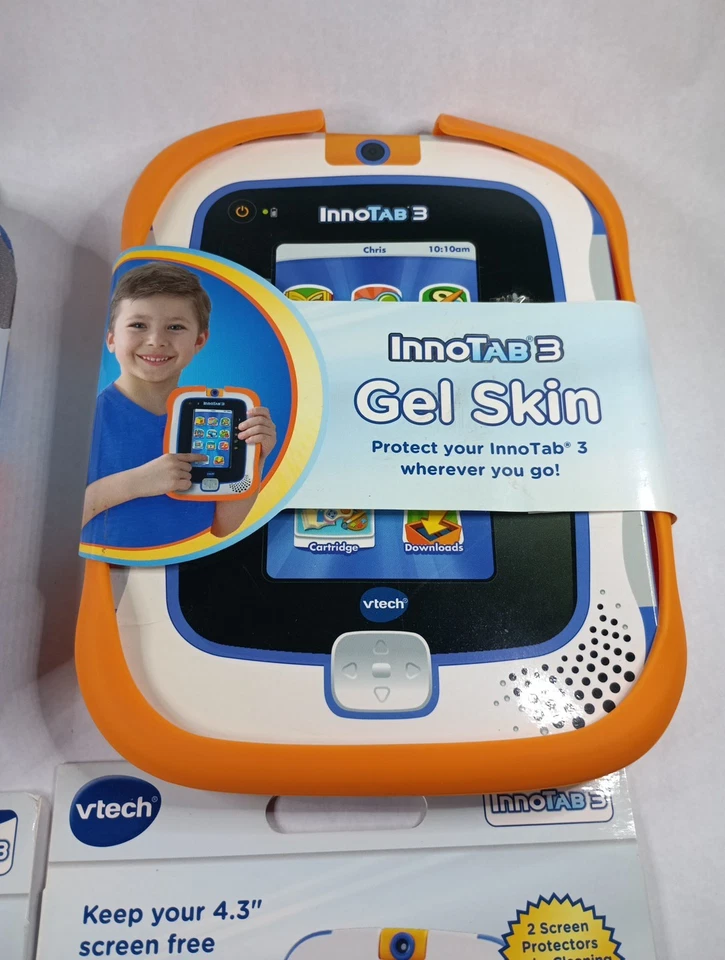 Innotab 3 Silver Folio & Gel Skin Protective Case W/ Screen Protectors Vtech  - Image 4 of 4