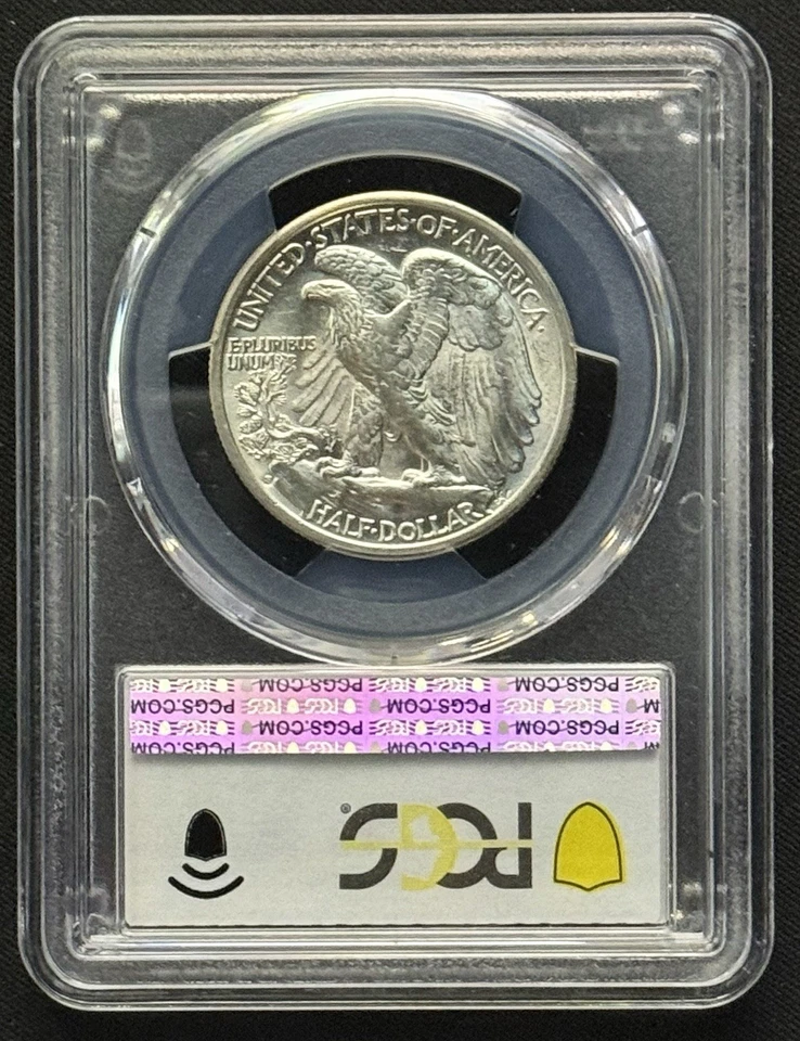 1941‑S Walking Liberty Half Dollar PCGS MS62 FS‑901 “Missing Wing Feathers" 50C - Image 2 of 2