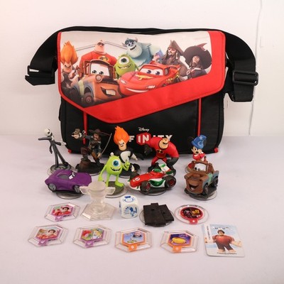 Disney Infinity Play Zone Messenger Bag w/Power Discs Portal Base Shoulder Strap