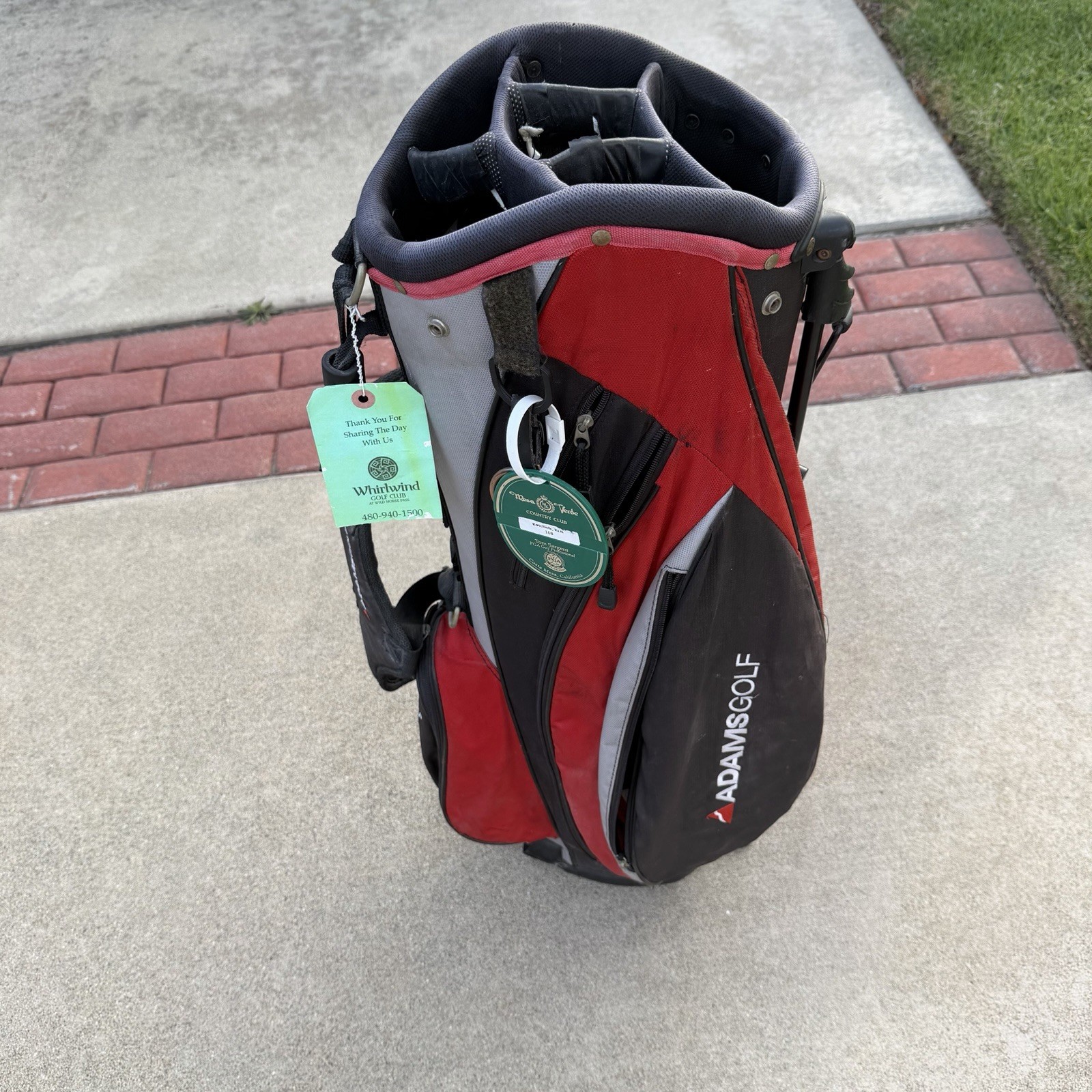 Carry Bag With Stand Black & Red 5-way As Pictured
