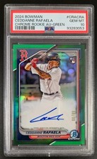 2024 BOWMAN CHROME CEDDANNE RAFAELA SIGNED ROOKIE RC AUTO 68/99 PSA 10 GEM MT!!!