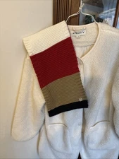 Michael Kors Women’s Infinity Scarf New Black White, Red, And Camel