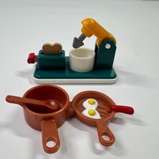 Vintage Fisher-Price Loving Family Dollhouse 1999 Kitchen Mixer  Toaster Pans