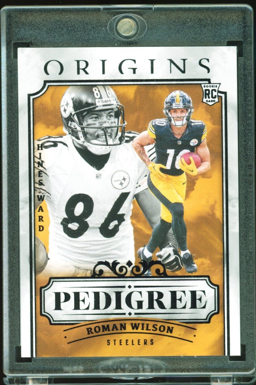 2024 Panini Origins #14 Hines Ward / Roman Wilson Pedigree