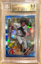CORBIN CARROLL 1st 2019 Bowman Draft BLUE SAPPHIRE /99 RC BGS 9.5 TRUE GEM!