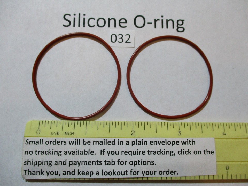 Silicone O-Ring 10-Pack - 2-1/8 ID, 2-3/8 OD, 1/8 Width, 70A Red