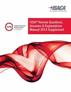 CISA REVIEW QAE MANUAL 2014 SUPPLEMENT By Isaca 9781604204018 | eBay