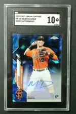 2020 TOPPS CHROME SAPPHIRE MAURICIO DUBON RC AUTO SGC 10