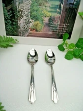2   Ekco   EKS7   Stainless Steel  Grape Fruit Citrus Spoon Teaspoons  USA
