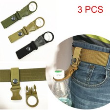 3PCS Carabiner Water Bottle Buckle Hook Holder Strap Belt Clip Camping Outdoor