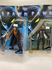 MCFARLANE 1997 SPAWN THE MOVIE ULTRA ACTION FIGURES BURNT & SPAWN / LOF 2