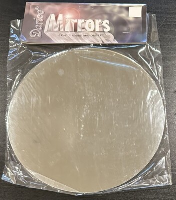 Darice Round Glass Mirror 7 Inches Brand New
