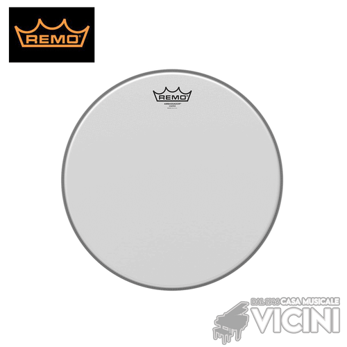REMO AMBASSADOR SABBIATA BATTENTE PELLE COATED BATTERIA TOM TIMPANO CASSA - Foto 1 di 1