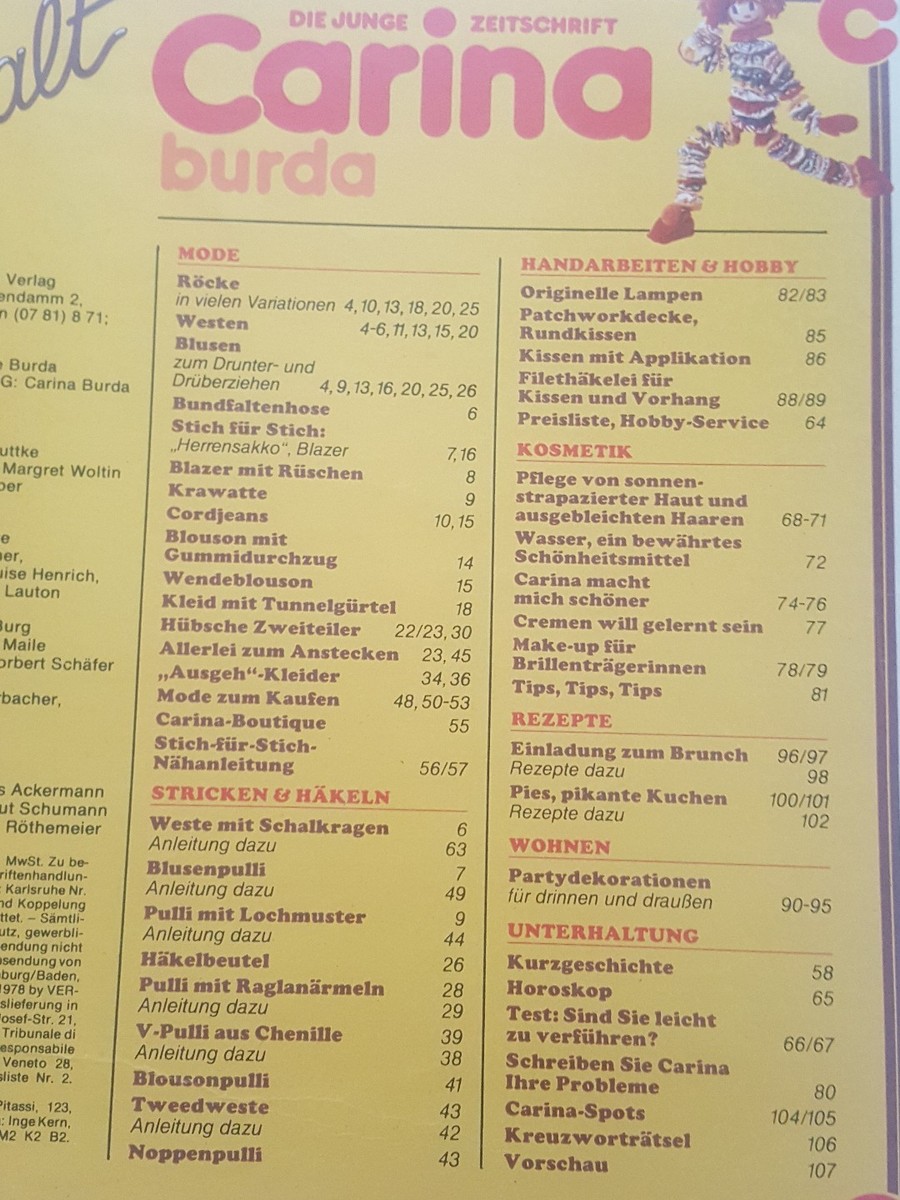 1970~1980 BURDA international １４冊セット 1970~1980 BURDA international 14冊セット 1970~1980 BURDA