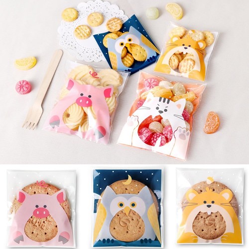 50Pcs Cute Cello Cellophane Kids Wedding Favour Sweet Biscuit Party Gift Bags - Picture 3 of 70