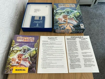 Amiga Bullfrog Populous II Vintage Spiel - OVP funktionstüchtig - ️Retro Geschenkidee ️