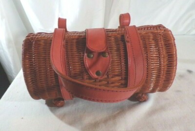 Designer,Jacques Ruc,Classic,Quality,Wicker,Lined,Handbag,Stylish