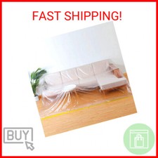146"/12ft Plastic Sofa Couch Cover,Furniture Covers,Waterproof Couch Covers,Plas