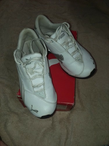 Puma cell jago white/puma silver size 6 