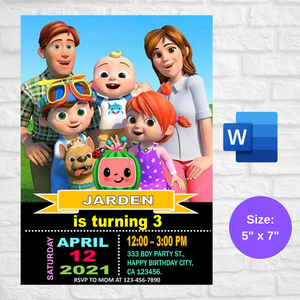 personalized invitation card