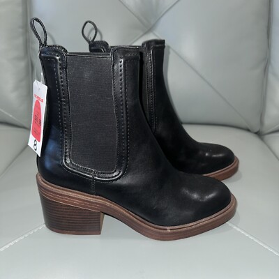Steve Madden Curtsy Boot Black Chelsea Size 8 Tried On Only