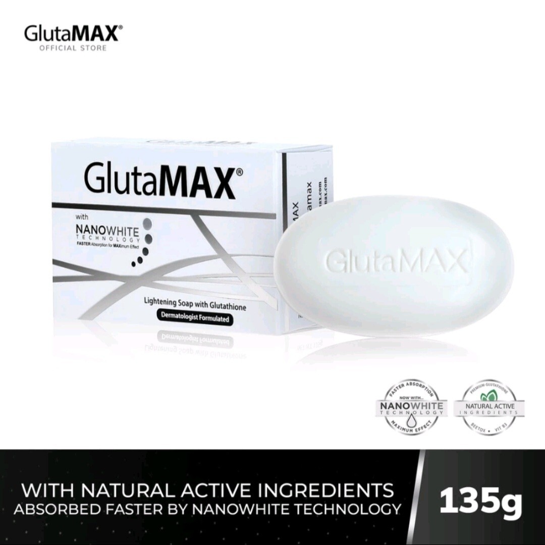 glutamax lightening soap with glutathione reviews GlutaMAX Lightening Soap with Glutathione 135gm Great for All Skin Types main image 0