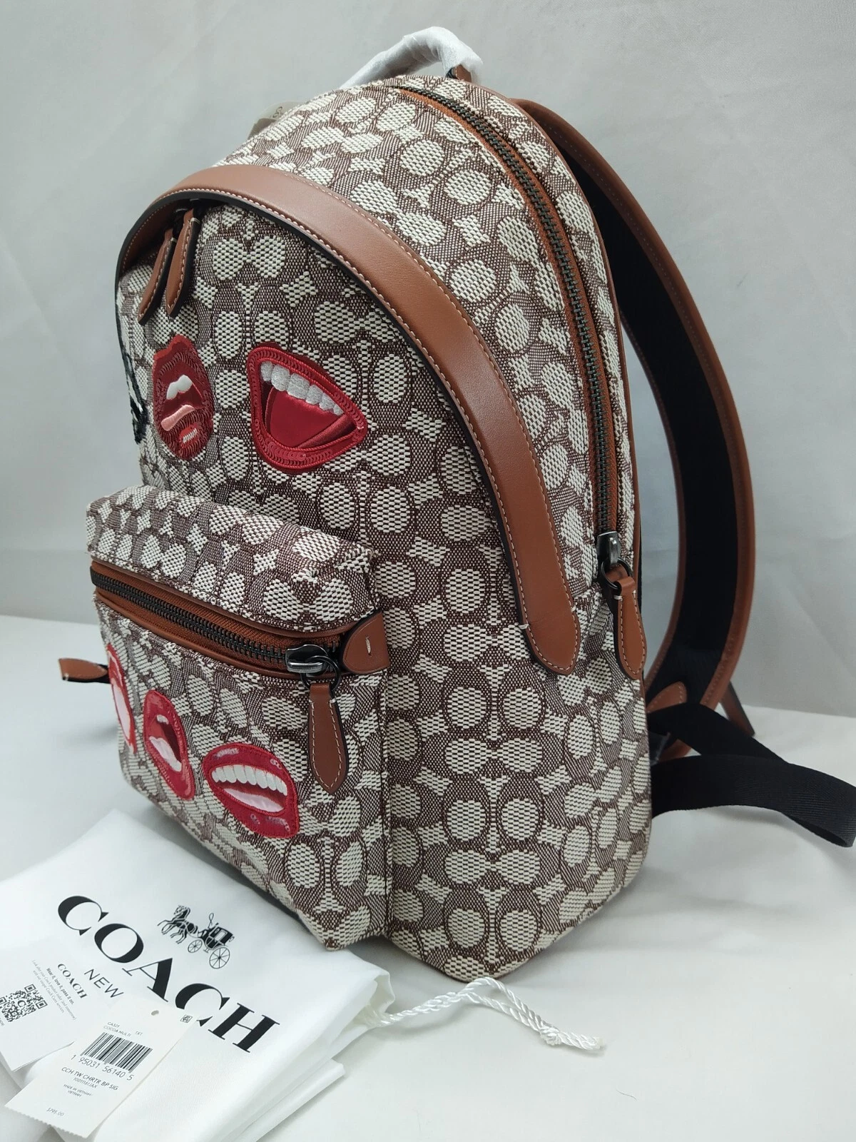 Zaino charter Coach X Tom Wesselmann firmato jacquard tessile