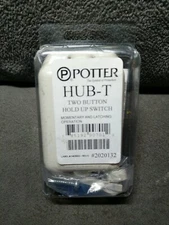 Potter Hub-T Dual Button Hold-Up Switch With Momentary Or Latching Modes