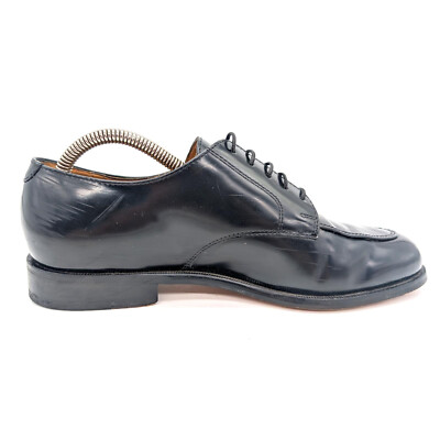 Cole Haan Black Leather Apron Toe Oxford Dress Shoes Men display picture 3