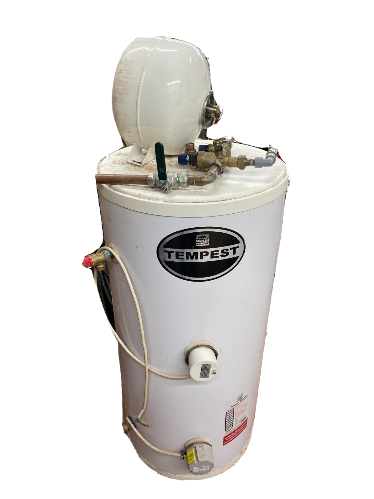 Tempest 150l unvented direct tank, +Reflex expansion vessel, +2 heaters