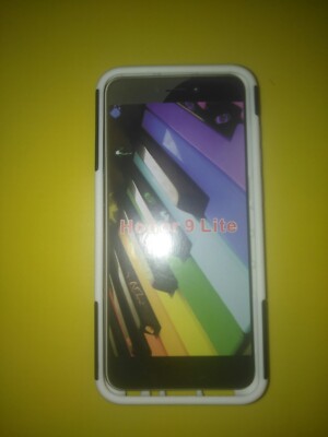 Huawei Honor 9 Lite Schwarz/Weiß Hülle Handytasche
