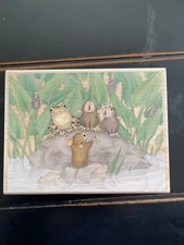 House Mouse In The Bog With A Frog Stamp - Stampabilities 