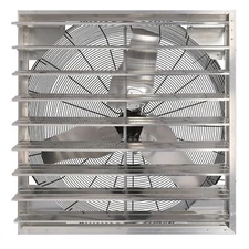 Hurricane Pro Shutter Exhaust Fan with 3 Metal Blades and Button Controller, 36"