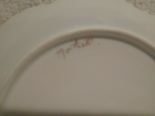 Par de placas Rosenthal Monbijou Bavaria 8" adorno dorado firmado por Northcott - Imagen 12 de 12