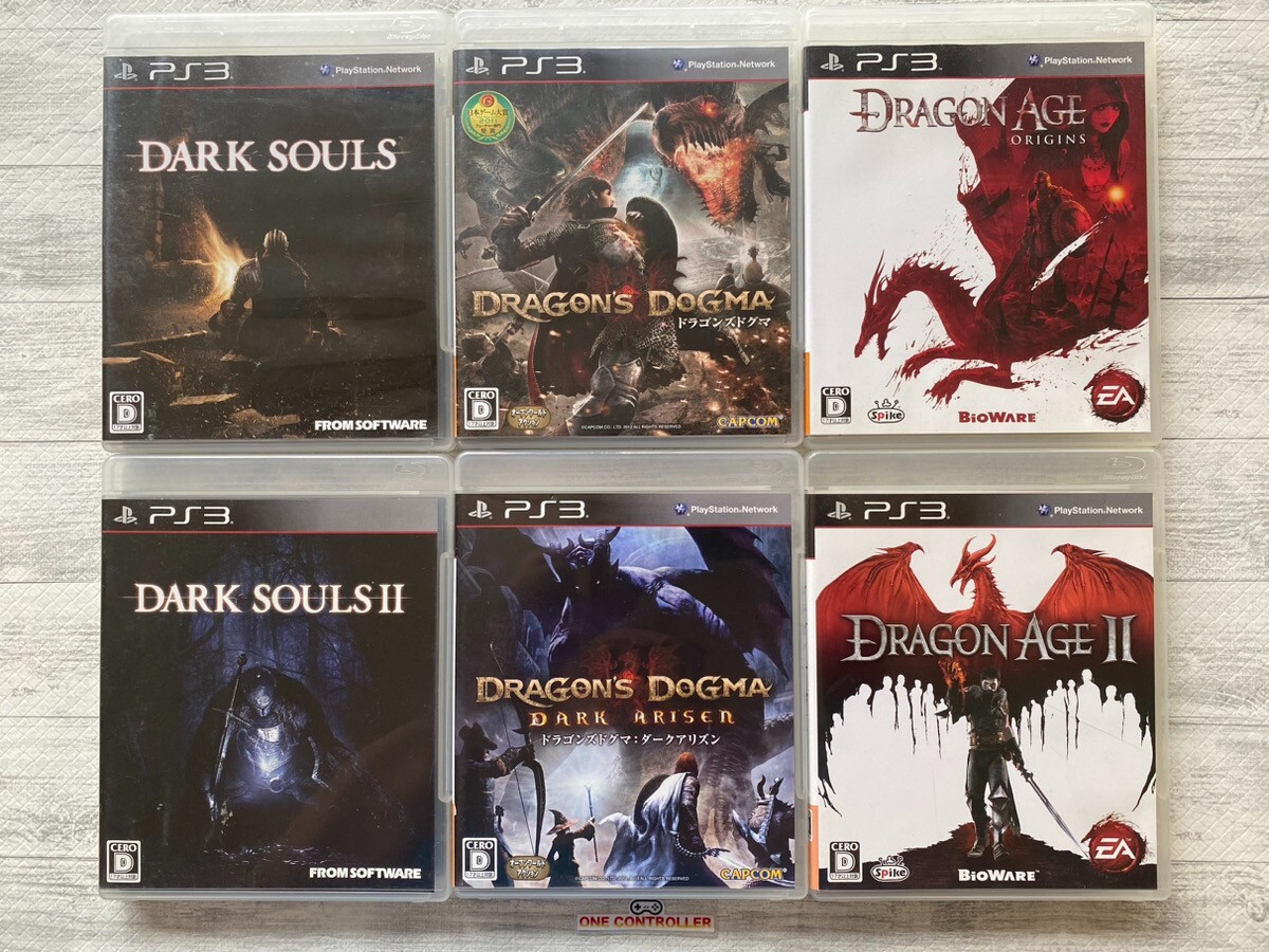 SONY PS3 Dark Souls 1 2 & Dragon's Dogma & Dragon Age Origins &Ⅱ