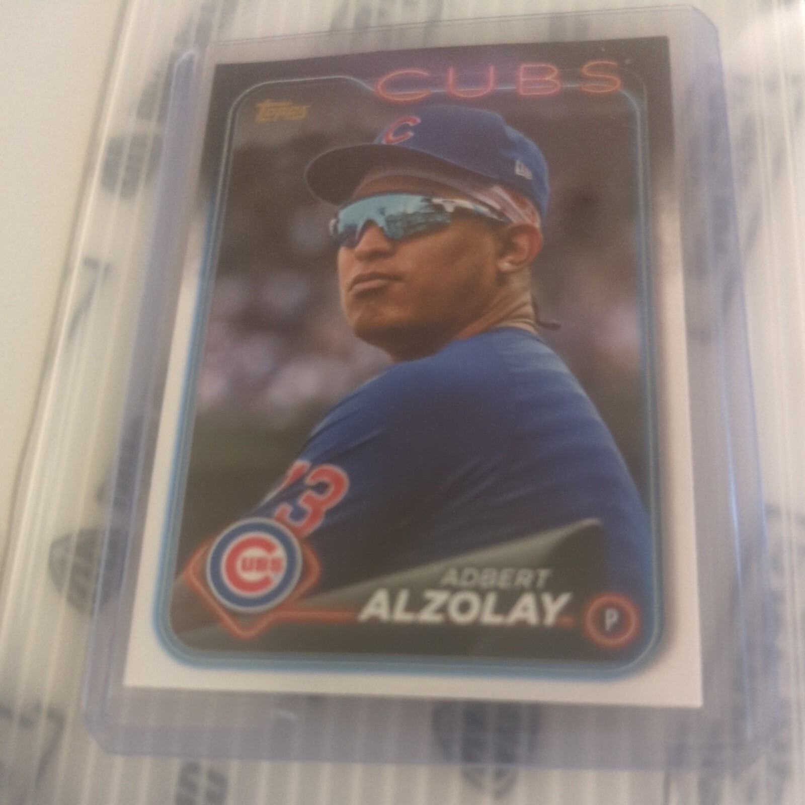 2024 Topps Series 1 ADBERT ALZOLAY GOLDEN MIRROR IMAGE VARIATION SSP #129 CUBS