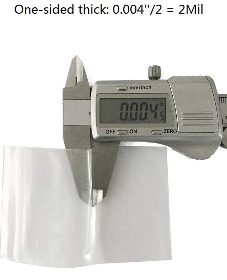 2000 Pieces - 2''x3'' Clear Poly Zip Lock Storage Bags 2 Mil Reclosable Bags New - Image 4 of 4