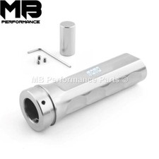Silver MOMO Universal Car Aluminium Hand Brake Sleeve Handbrake Handle Cover JDM