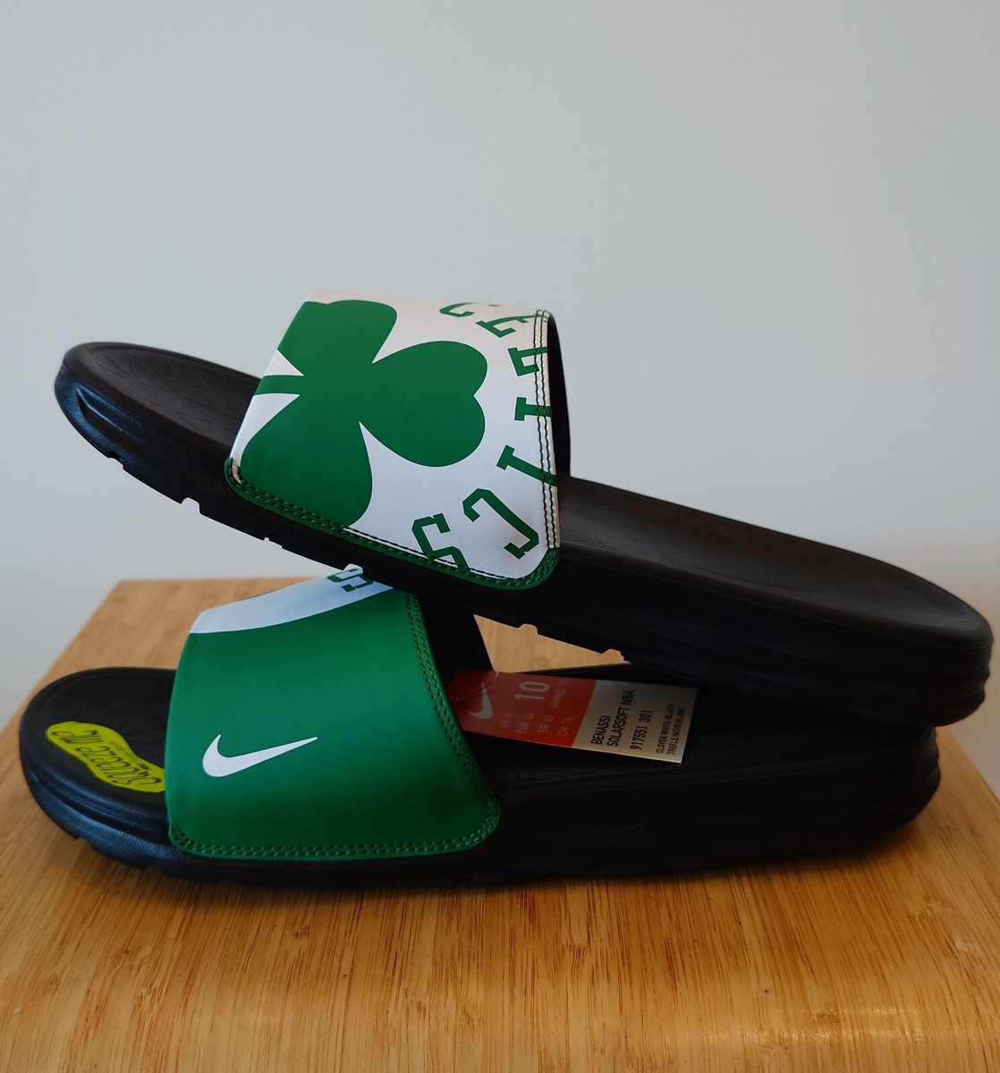 boston celtics nike slides