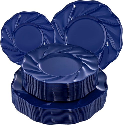 Blue Chargers For Dinner Plates - View #9