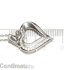 New 925 Sterling Silver .25ct SI2 H diamond mother child pendant necklace 3.2g — photo 7