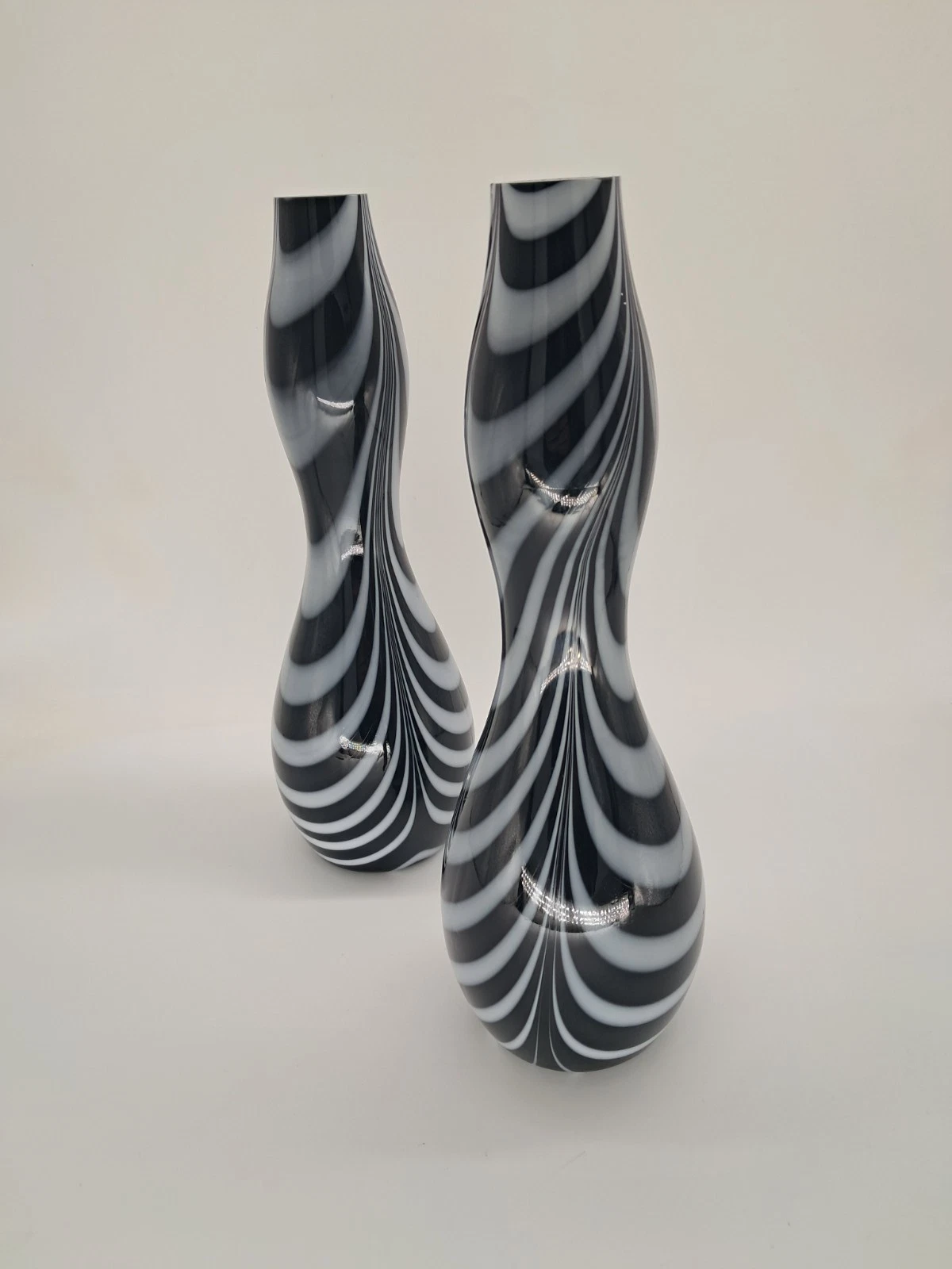 Pair Of Vintage Glass Vases