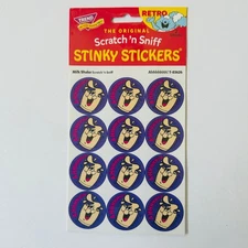 TREND Scratch n Sniff RETRO STINKY STICKERS, milk shake scented -NEW!