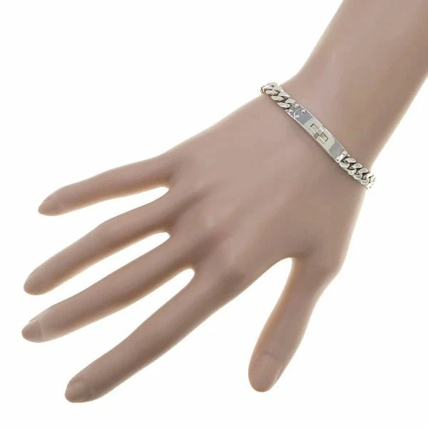 Pulsera HERMES Kelly Gourmet TPM 8" Plata 925 Auténtica #17872 Foto 2 de 4