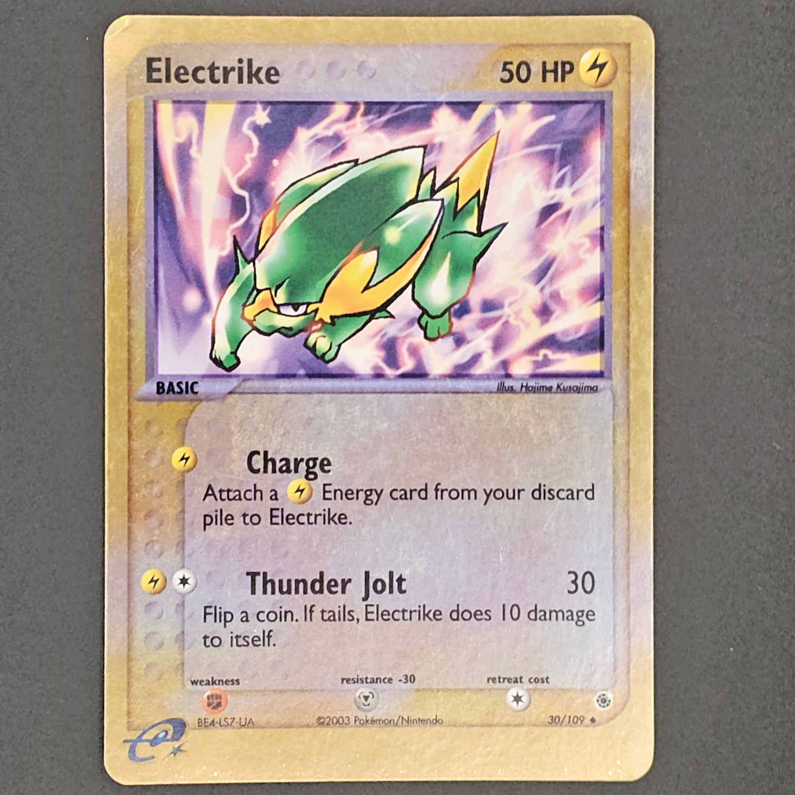 Pokemon Card - Electrike Ruby & Sapphire 30/109 Reverse Holo Uncommon