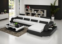 Ledersofa Usb + Led Couch Wohnlandschaft Ecksofa Eck Garnitur Design Modern Sofa